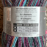 Aktiv Cotton/Wool Sock Yarn, 1 Skein